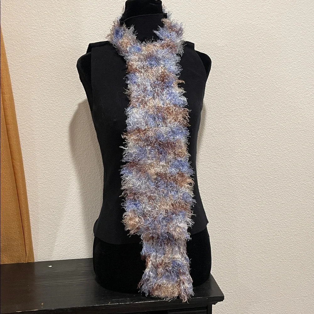 Fuzzy Multicolor Scarf - Picture 1 of 5